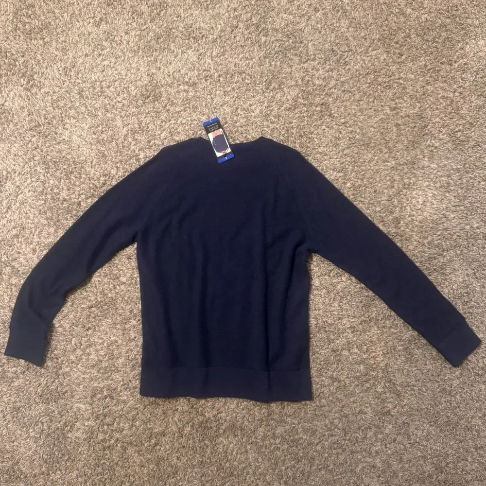 NWT Men’s Large Banana Republic Pullover Sweater Navy Blue Long Sleeve